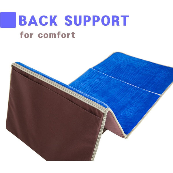 Prayer Rug Mat with Back Sitter Support