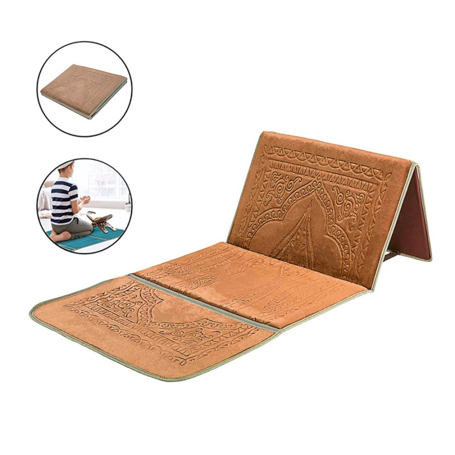 Prayer Rug Mat with Back Sitter Support