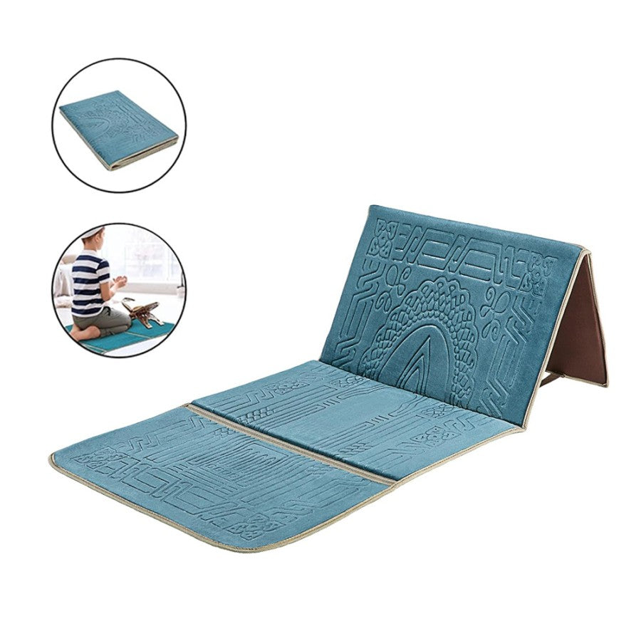 Prayer Rug Mat with Back Sitter Support